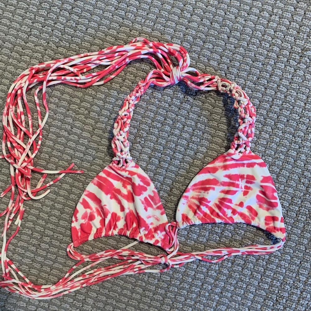 Mikoh bikini top hot pink